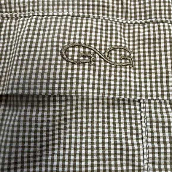 GameGuard Mens Santa Cruz Hunting Camp Fishing Shirt Green Check UPF 30 Large - Picture 4 of 9